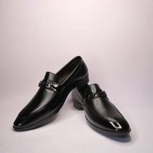 Premium Black Slip-On Loafers | Formal & Party Wear Comfortable Shoes | Cushioned Insole | UK 6–9