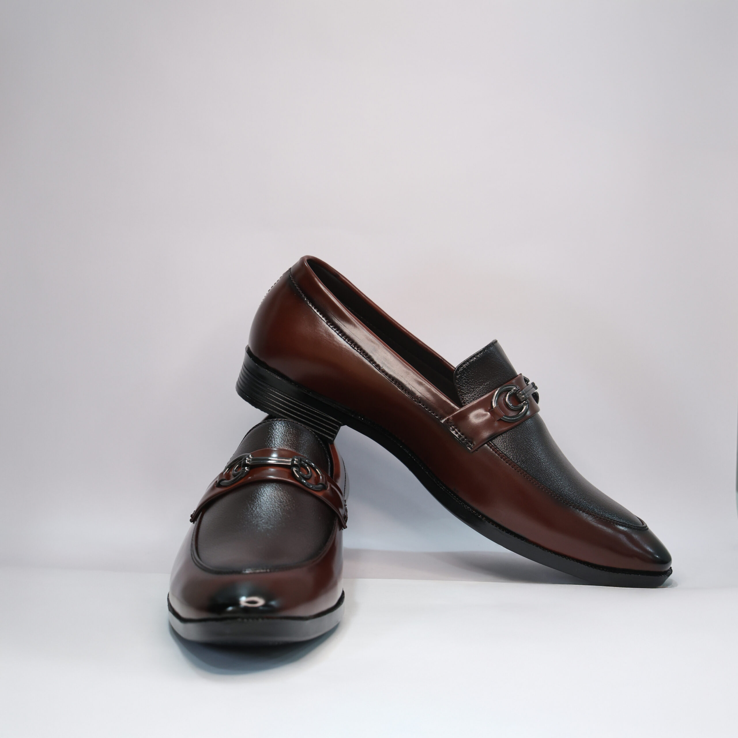 R6II9997 Dual-Tone Slip-On Loafers | Comfortable Formal & Party Wear Shoes | Cushioned Insole | UK 6–9